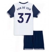 Dres Tottenham Hotspur Micky van de Ven #37 Domaci za djecu 2024-25 Kratak Rukav (+ kratke hlače)